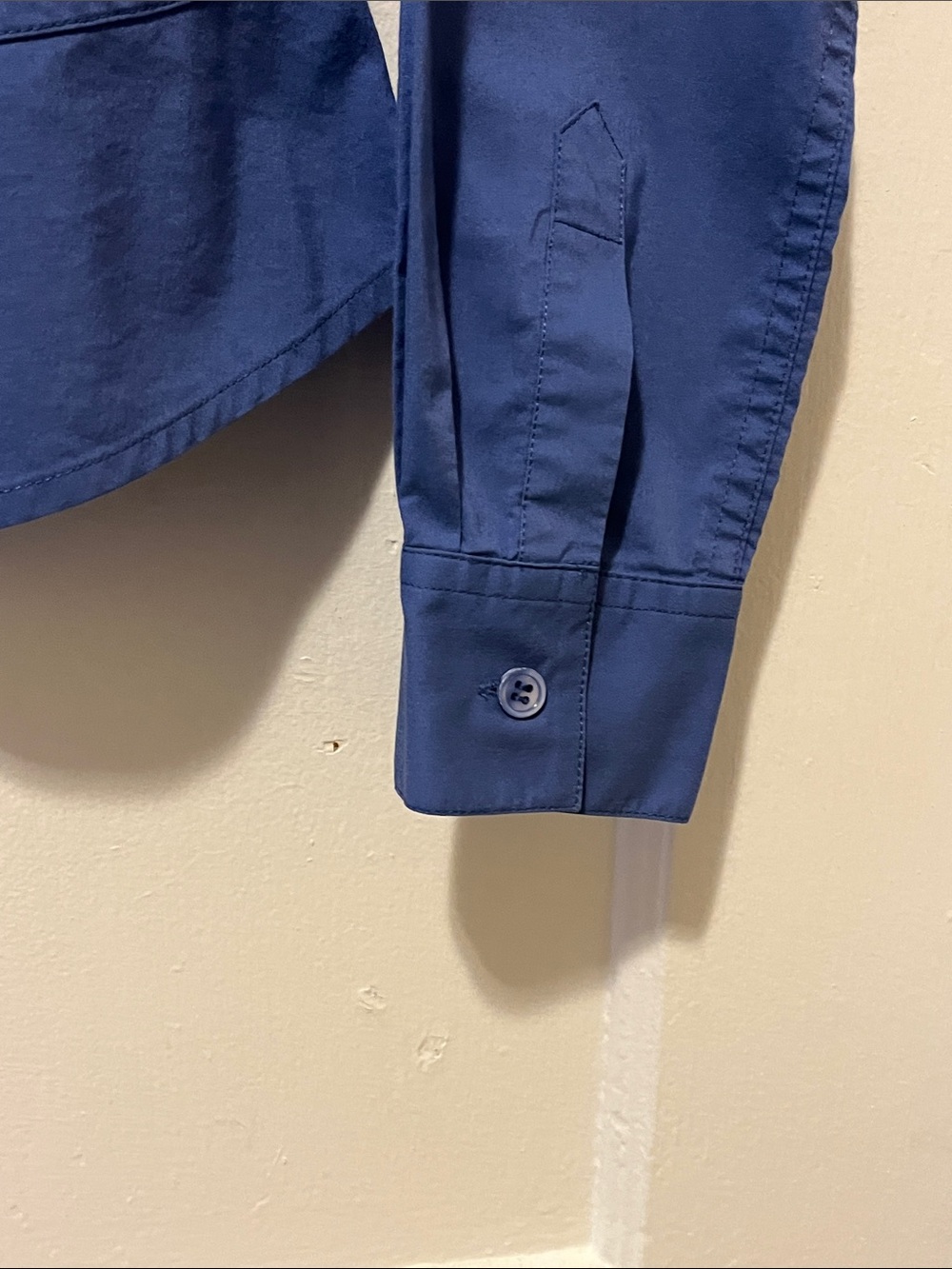 Structured Button-Front Navy Top - Picture 4 of 10